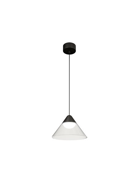 Lámpara colgante Ark – Beneito & Faure – Lámpara de techo LED 2700K/3000K, Pantalla transparente