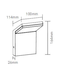 Aplique de pared de exterior Neo  – Beneito & Faure – Lámpara de exterior LED 3000K/4000K, Aluminio blanco o negro