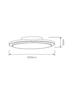 Plafón de techo de exterior Gadir – Beneito & Faure – Lámpara redonda de aluminio, LED 3000K/4000K, IP65, Medidas: 30 cm