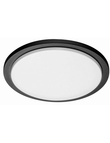 Plafón de techo de exterior Gadir – Beneito & Faure – Lámpara redonda de aluminio, LED 3000K/4000K, IP65, Medidas: 30 cm