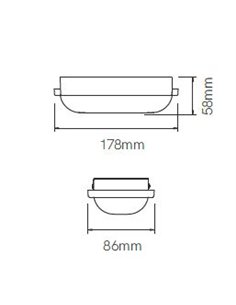Lámpara de exterior de pared y techo Zibor – Beneito & Faure – Lámpara LED 3000K/4000K, IP65