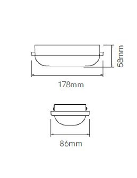 Lámpara de exterior de pared y techo Zibor – Beneito & Faure – Lámpara LED 3000K/4000K, IP65