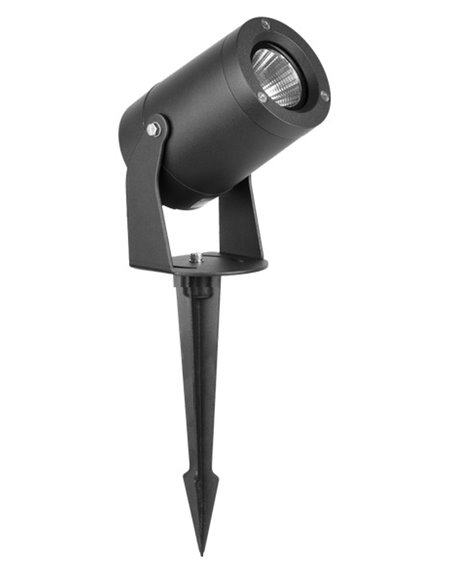 Lámpara estaca de exterior Sair – Beneito & Faure – Lámpara para iluminar jardines, Fabricada en aluminio blanco o negro