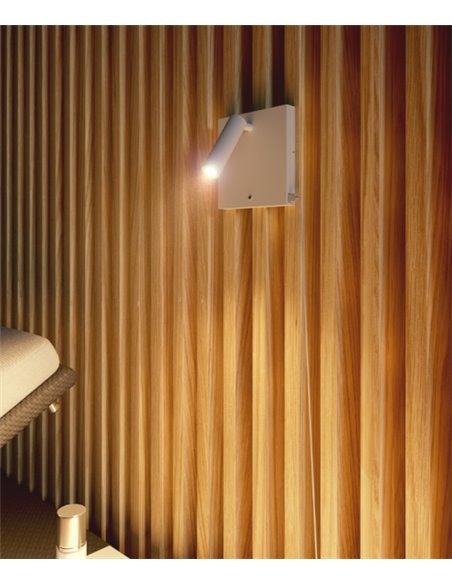 Aplique de pared Sweet – Beneito & Faure – Lámpara LED con 3 intensidades, Incluye cargador y USB