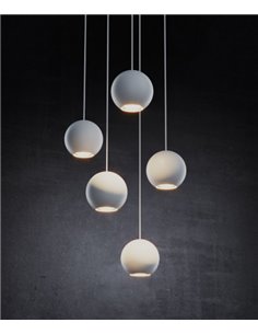 Lámpara colgante empotrable Bora – Beneito & Faure – Lámpara LED 2700K/3000K, Ø 7 cm