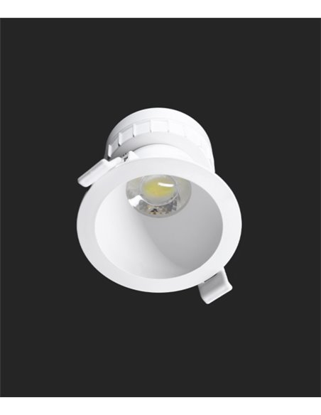 Lámpara de techo empotrable Pulcom Round – Beneito & Faure – Foco redondo, Temperatura de color regulable: 2.700K/3.200K/4.000K,