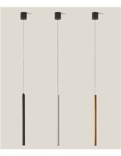 Lámpara colgante Mika - Aromas - Lámpara de acero bronze, Altura máx.: 300 cm