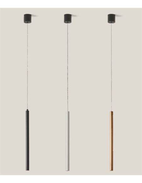 Lámpara colgante Mika - Aromas - Lámpara de acero bronze, Altura máx.: 300 cm