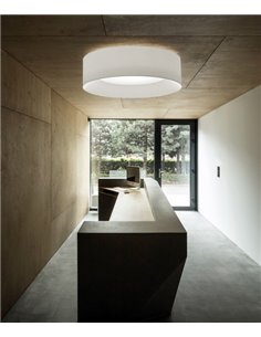 Plafón de techo In Opaque – Massmi – Pantalla de tela algodón opaco, Varios tamaños: Ø 40 cm/50 cm/70 cm/100 cm