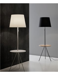 Lámpara de pie Hold – Massmi – Lámpara con mesita de madera, Altura: 168 cm 2