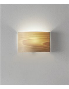 Aplique de pared Nordic – Massmi – Lámpara nórdica de madera, Acabado blanco