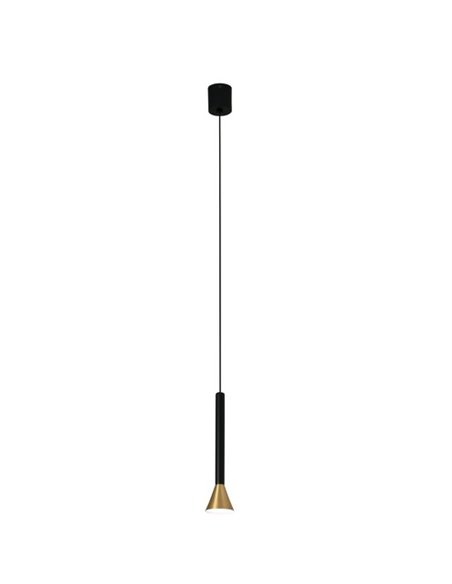 Lámpara colgante Danka – Faro – Oro satinado LED