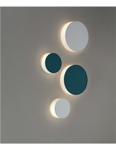 Aplique de pared Eclipse – Massmi – Lámpara redonda, 2 tamaños: 40/25cm, Pantalla de tela algodón opaco