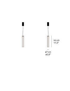 Lámpara colgante Estela Vertical – LZF – Lámpara de madera+vidrio soplado, Disponible en 40 cm/60 cm/100 cm, LED 3000K regulable