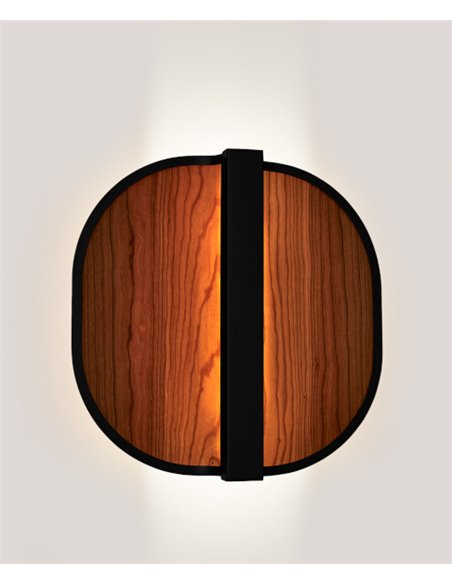 Aplique de pared Omma – LZF – Pantalla de madera natural, LED regulable
