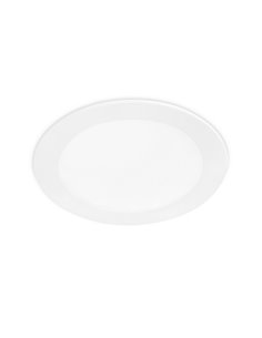 Lámpara empotrable Easy – FORLIGHT – Downlight blanco de aluminio, LED regulable 2700K-6500K LED, Diámetro: 22,5 cm