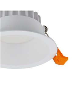 Lámpara downlight empotrable Jet – FORLIGHT – Lámpara de techo redonda de aluminio blanco, LED 3000K o 4000K, 4 tamaños