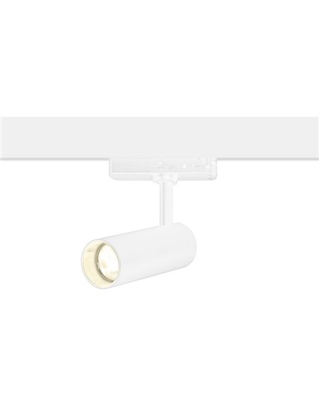 Lámpara de carril trifásico Arch – FORLIGHT – Foco de carril blanco, LED PRO 3000K 20,6W