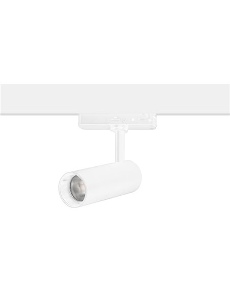 Lámpara de carril trifásico Arch – FORLIGHT – Foco de carril blanco, LED PRO 3000K 20,6W