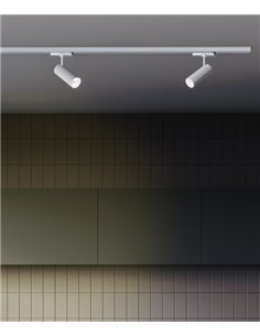 Lámpara de carril trifásico Arch – FORLIGHT – Foco de carril blanco, LED PRO 3000K 20,6W