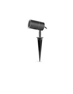 Proyector de exterior para suelo Pixa - FORLIGHT - Lámpara de acero inoxidable negra, GU10, Altura: 40,5 cm 2