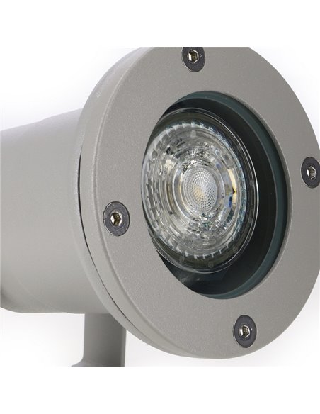 Proyector de suelo y estaca de exterior Post – FORLIGHT – Lámpara de aluminio, GU10 IP65