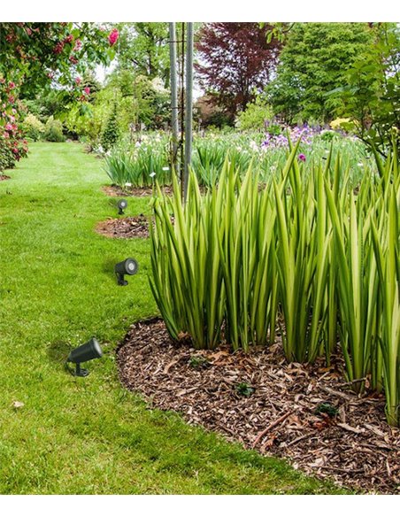 Proyector y estaca de exterior para suelo Neo – FORLIGHT – Lámpara de policarbonato+ABS, LED 3000K, Apto para ambientes salinos