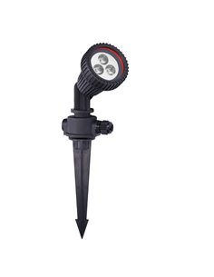 Lámpara estaca de exterior – FORLIGHT – Proyector de suelo negro, GU10 IP65, Apto para ambientes salinos 2