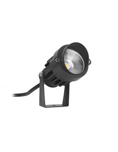 Lámpara estaca de exterior Minimal – FORLIGHT – Proyector moderno negro, LED 3000K o 4000K