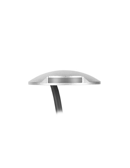 Empotrable de pared y suelo de exterior Way – FORLIGHT – Lámpara de aluminio gris, LED 3000K 27 lm