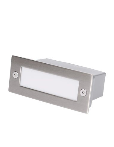 Lámpara empotrable de pared Stair – FORLIGHT – Lámpara de exterior de acero inoxidable AISI 304, LED 3000K