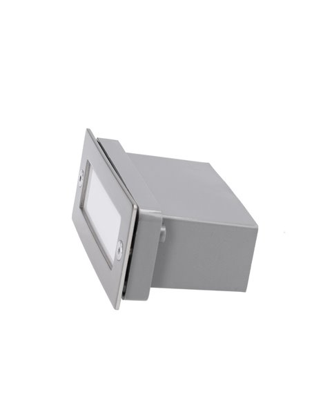 Lámpara empotrable de pared Stair – FORLIGHT – Lámpara de exterior de acero inoxidable AISI 304, LED 3000K