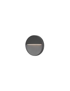 Aplique de pared de exterior Nod – FORLIGHT – Lámpara moderna redonda  de aluminio, LED 3000K 210 lm, Diámetro: 11 cm 2