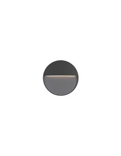 Aplique de pared de exterior Nod – FORLIGHT – Lámpara moderna redonda  de aluminio, LED 3000K 210 lm, Diámetro: 11 cm