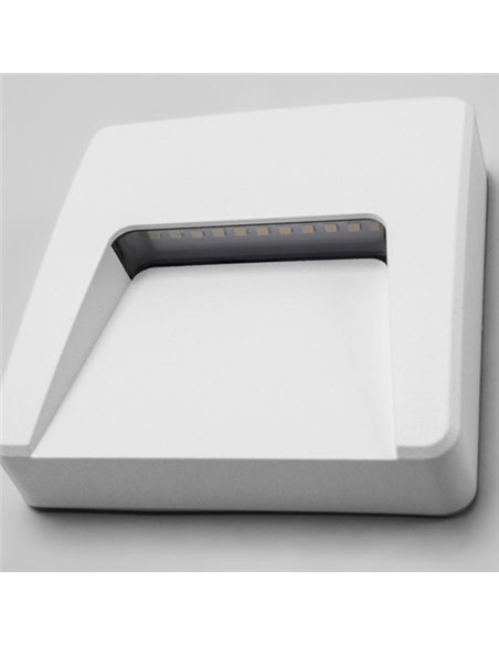 Aplique de pared de exterior Grove – FORLIGHT – Lámpara moderna con 3 tapas de colores incluidas, LED 4000K 300 lm, Medidas: 12 