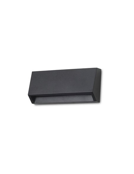 Lámpara de pared de exterior Grove – FORLIGHT – Aplique rectangular con 3 capas de colores incluidas, LED 4000K, Apto ambientes 
