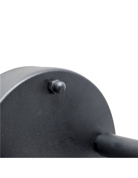 Aplique de pared de exterior Pixa – FORLIGHT – Lámpara negra con 1 o 2 focos, GU10 IP44