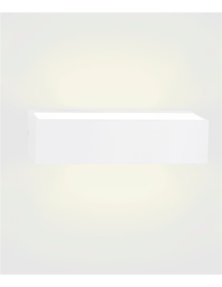 Aplique de pared de exterior Ara – FORLIGHT – Lámpara moderna en gris o blanco, LED 3000K 820 lm, Apto para ambientes salinos