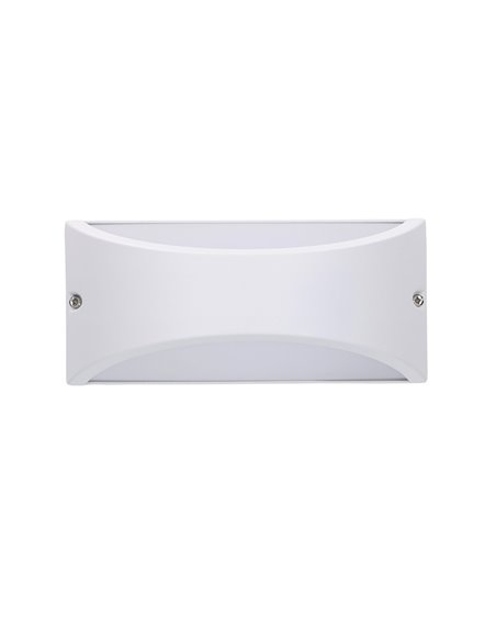 Aplique de pared de exterior Kapa – FORLIGHT – Lámpara de aluminio, LED 3000K/4000K 945 lm, Medidas: 22 cm