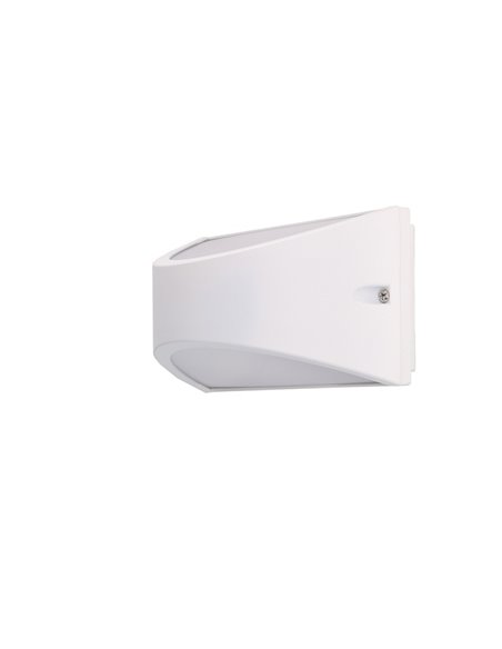 Aplique de pared de exterior Kapa – FORLIGHT – Lámpara de aluminio, LED 3000K/4000K 945 lm, Medidas: 22 cm