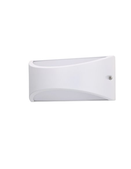Aplique de pared de exterior Kapa – FORLIGHT – Lámpara de aluminio, LED 3000K/4000K 945 lm, Medidas: 22 cm