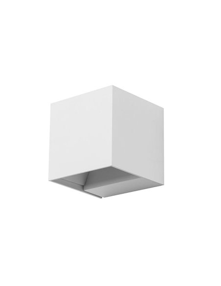 Aplique de pared de exterior Rex – FORLIGHT – Lámpara cuadrada en blanco o antracita, LED 3000K/4000K IP54, Medidas: 8 cm