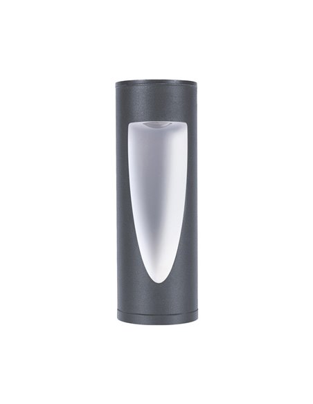 Aplique de pared de exterior Brit – FORLIGHT – Lámpara de aluminio antracita, LED 3000K 855 lm, Apto ambientes salinos, Altura: 
