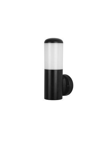 Aplique de pared de exterior Indoo – FORLIGHT – Lámpara negra, E27 IP44, Apto ambientes salinos