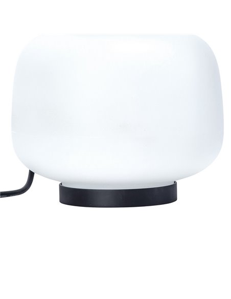 Aplique de pared/Lámpara de mesa de exterior Lamtam – FORLIGHT – Lámpara de ABS con soporte para pared incluido, E27 IP44, Apto 
