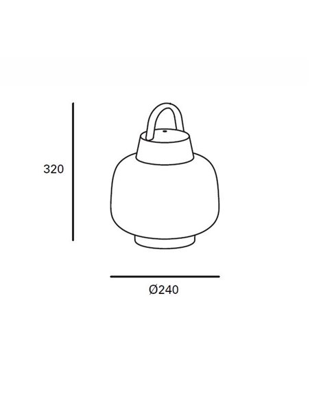 Aplique de pared/Lámpara de mesa de exterior Lamtam – FORLIGHT – Lámpara de ABS con soporte para pared incluido, E27 IP44, Apto 