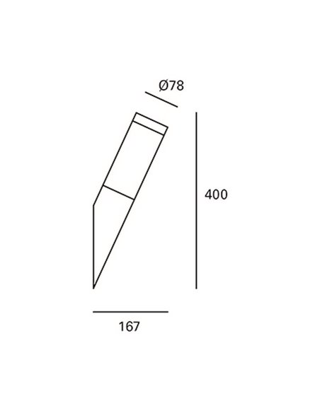 Aplique de pared de exterior Koral – FORLIGHT – Lámpara de acero inoxidable, E27 IP55 (Recomendado para exterior)