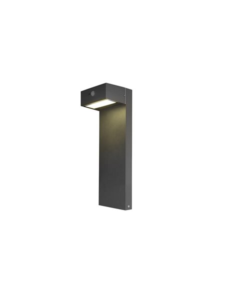 Baliza solar para exterior Top – FORLIGHT – Lámpara con sensor de movimiento, 2 alturas: 50 cm / 90 cm, LED 3000K 400 lm
