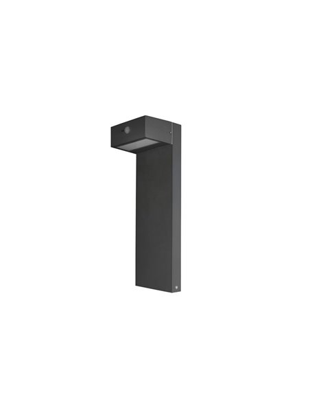 Baliza solar para exterior Top – FORLIGHT – Lámpara con sensor de movimiento, 2 alturas: 50 cm / 90 cm, LED 3000K 400 lm