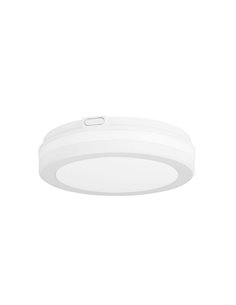 Plafón de exterior Scal – FORLIGHT – Lámpara disponible en 3 medidas, Acabado blanco, LED color luz regulable 2